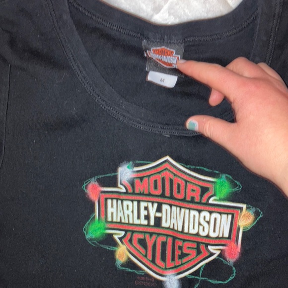 Y2K Harley Davidson Baby Tee Santa Fe New Mexico 🌵 - Picture 2 of 3